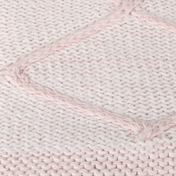 Coperta rosa con cotone Baby Baby, 90 x 90 cm - Homemania Decor