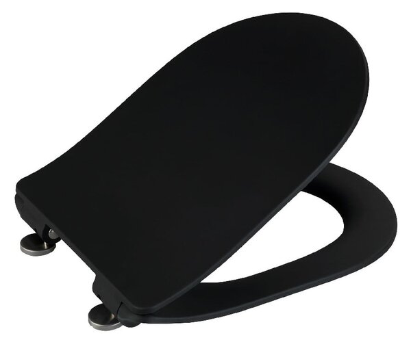 Sedile del water nero Nero, 45,2 x 36,2 cm Sedilo - Wenko