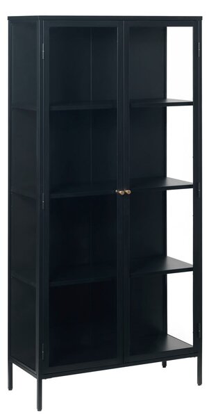 Vetrina in metallo nero 90x190 cm Carmel - Unique Furniture