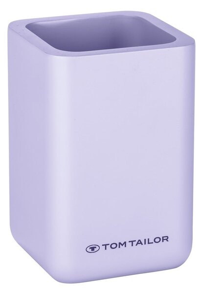 Portaspazzolino in poliresina viola Tom Tailor T-Rounded – Wenko