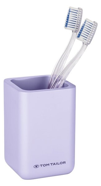 Portaspazzolino in poliresina viola Tom Tailor T-Rounded – Wenko