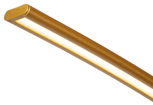 Lucide Lampada da terra ad arco LED Curve, dimmerabile, Ottone / Oro, Soggiorno / Sala da pranzo, Metallo, Moderno, Lampada LED da terra