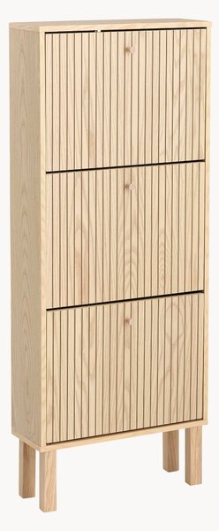Scarpiera da parete in legno Romy