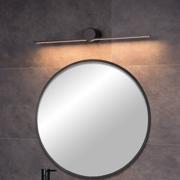 Lucide Applique da parete Mizar, Nero, Bagno, Alluminio, Applique