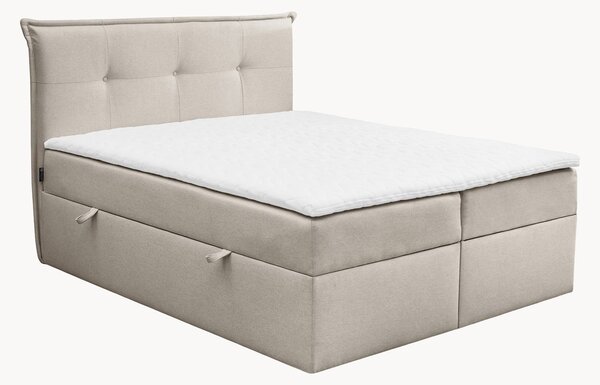 Letto boxspring fatto a mano con contenitore Cloud, H3