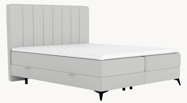 Letto boxspring fatto a mano con contenitore Aggaz, H3