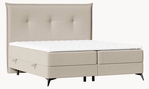 Letto boxspring fatto a mano con contenitore Menzzo, H3