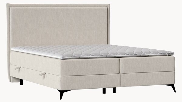 Letto boxspring fatto a mano con contenitore Musk, H3