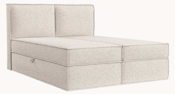 Letto boxspring fatto a mano con contenitore Bergen, H3
