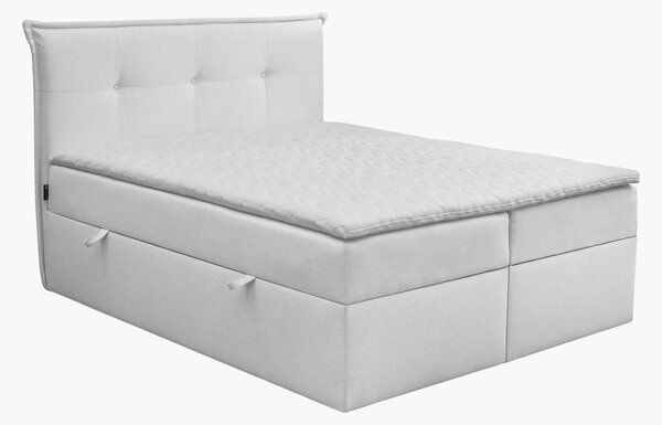 Letto boxspring fatto a mano con contenitore Cloud, H3