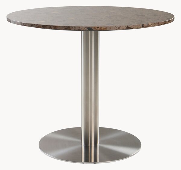 Tavolo rotondo in acciaio inossidabile Terracina, Ø 89 cm