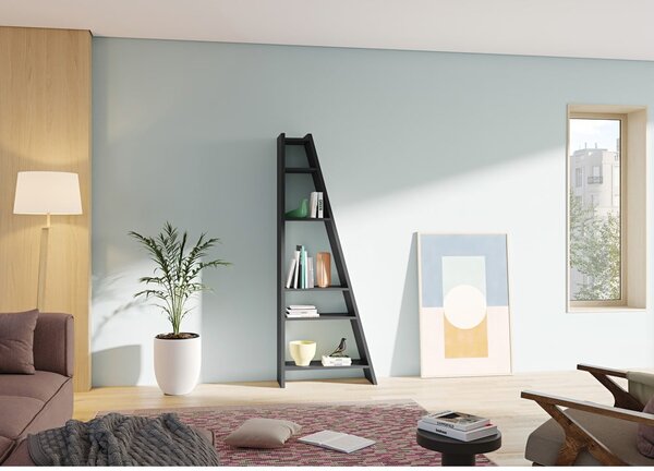 Libreria nera 76x195 cm Delta - TemaHome