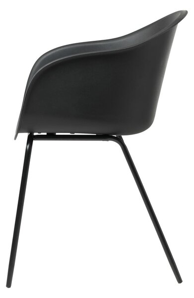 Sedia da pranzo nera Topley - Unique Furniture