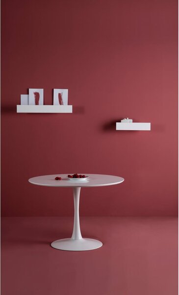 Tavolo da pranzo rotondo bianco , ⌀ 110 cm Oda - Marckeric