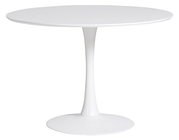 Tavolo da pranzo rotondo bianco , ⌀ 110 cm Oda - Marckeric