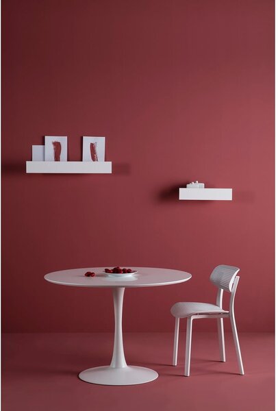 Tavolo da pranzo rotondo bianco , ⌀ 110 cm Oda - Marckeric