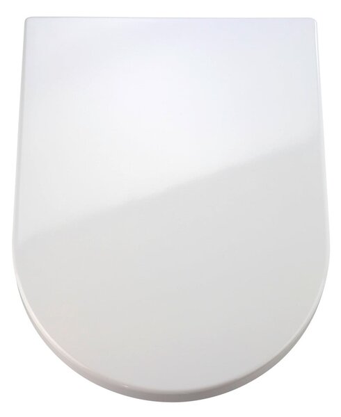 Sedile WC bianco con chiusura facilitata Premium , 46,5 x 35,7 cm Palma - Wenko