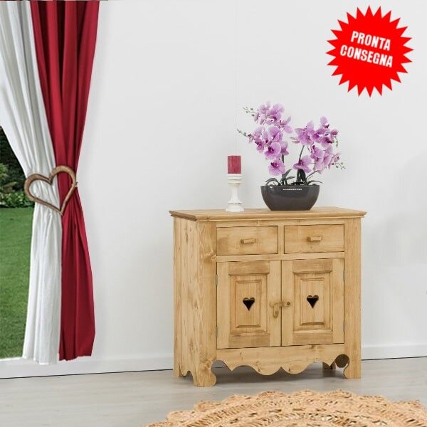 Base credenza 2 ante e 2 cassetti con cuori - LM-C1PROMO