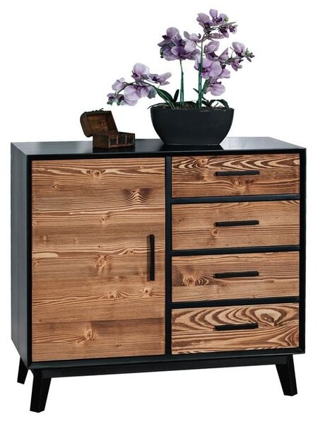Base credenza 1 anta e 4 cassetti - LM-NOSB06