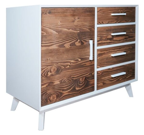 Base credenza 1 anta e 4 cassetti - LM-NOSW06