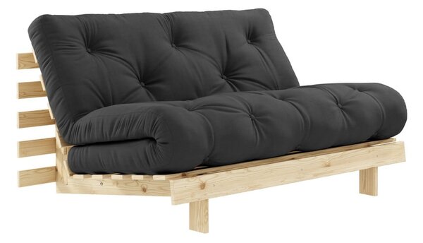 Divano in grigio scuro allungabile 140 cm Roots – Karup Design