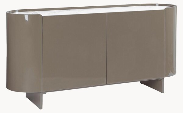Credenza con piano effetto marmo Otilia