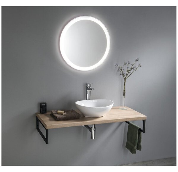 Lavabo bianco in ceramica 42x34 cm Aqualine – Sapho