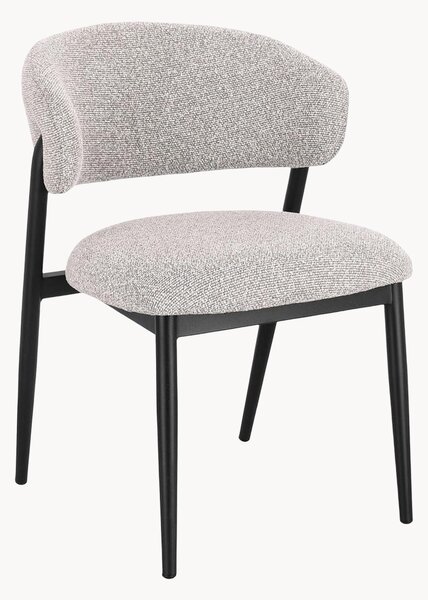 Set di 2 sedie da pranzo in bouclé Cassandra