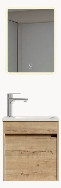 Lavabo con mobiletto e specchio Borkum
