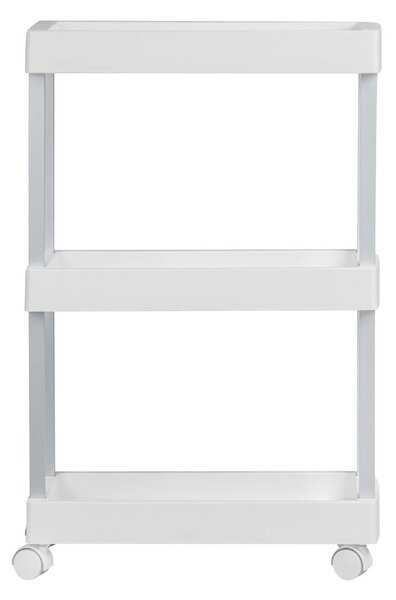 Scaffale mobile in plastica bianca 45x80 cm Mino - Wenko