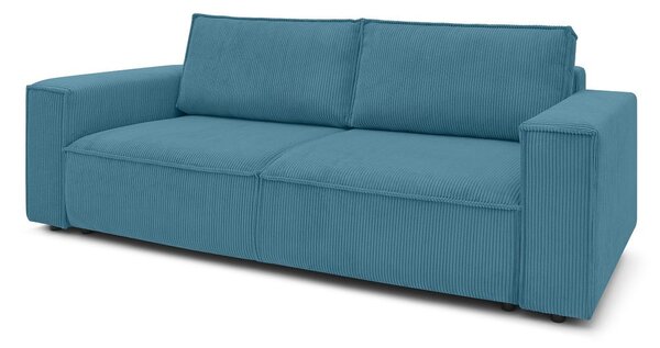 Divano turchese allungabile con rivestimento in velluto a coste 245 cm Nihad – Bobochic Paris