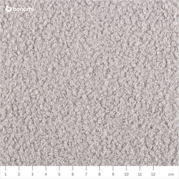 Sgabello in tessuto bouclé grigio Miuf - Miuform