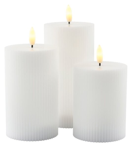 Decorazioni luminose bianche in set da 3 pezzi su USB Smilla - Sirius