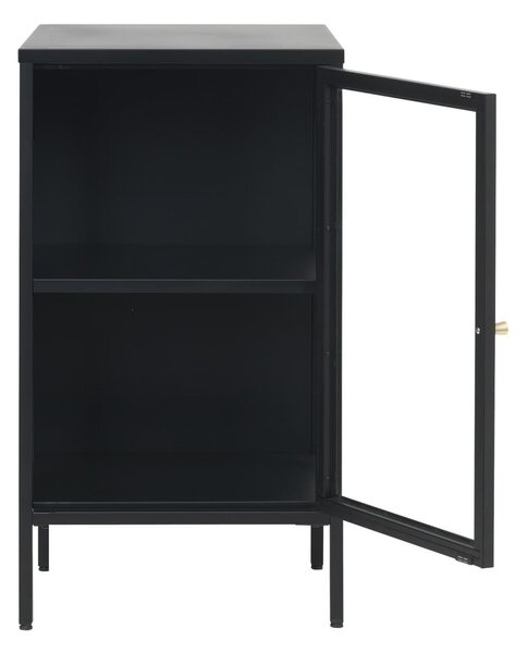 Vetrina nera in metallo 45x85 cm Carmel - Unique Furniture