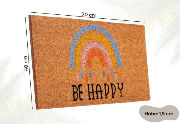 Zerbino in fibre di cocco 40x70 cm Be Happy – Hanse Home