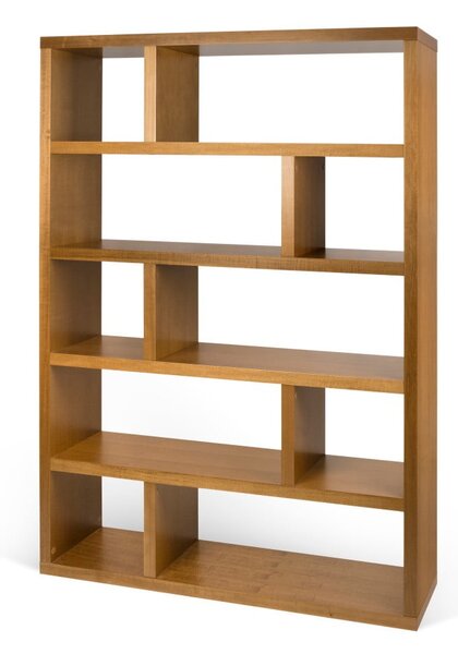 Libreria in legno esotico 120x173 cm Dublin - TemaHome