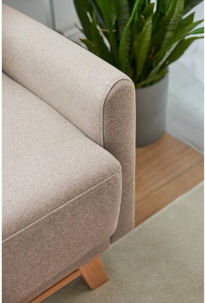 Divano letto variabile beige ad angolo Pop - Bonami Selection
