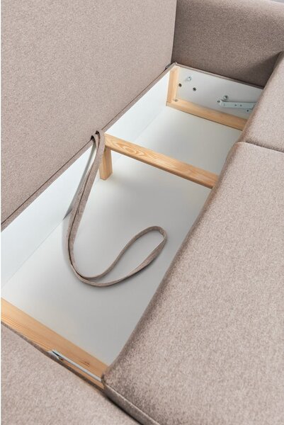 Divano letto variabile beige ad angolo Pop - Bonami Selection