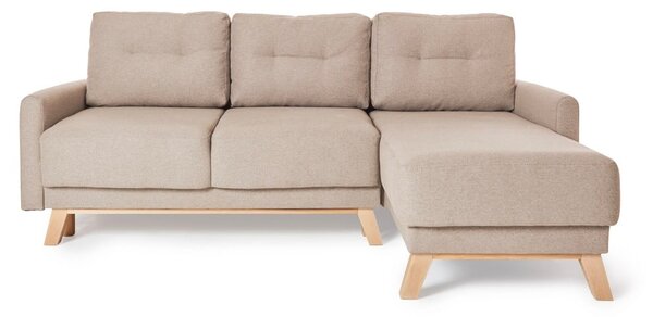 Divano letto variabile beige ad angolo Pop - Bonami Selection