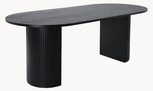 Tavolo ovale in legno Bianca, 200 x 90 cm
