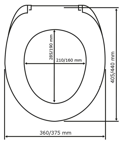 Sedile WC Easy Close bianco Family - Wenko