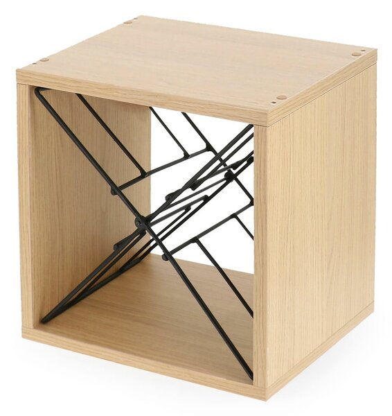 Portabottiglie in frassino di colore naturale numero di bottiglie 12 36,5x36x29 cm Macon - Compactor
