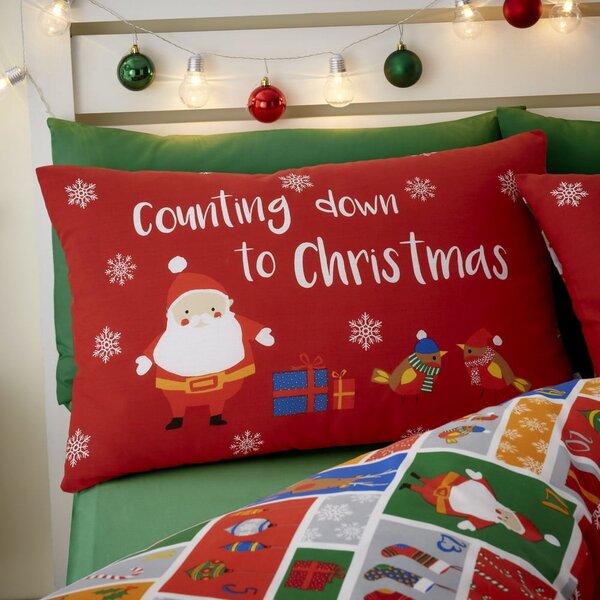 Biancheria da letto singola per bambini 135x200 cm Countdown to Christmas - Catherine Lansfield