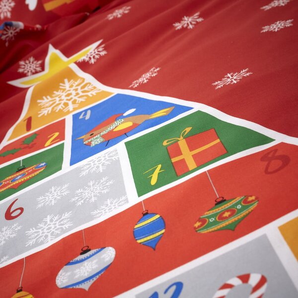 Biancheria da letto singola per bambini 135x200 cm Countdown to Christmas - Catherine Lansfield