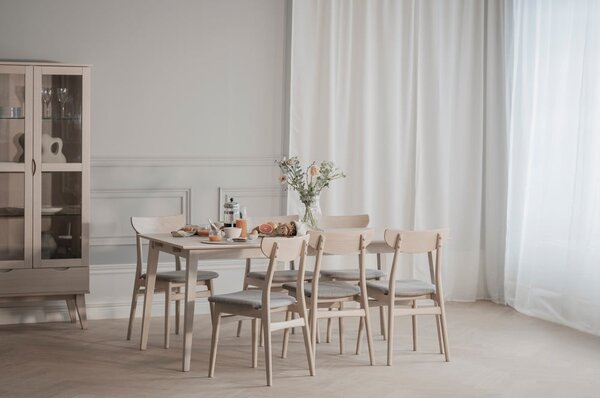 Set di 2 sedie da pranzo in colore naturale Rodham - Rowico