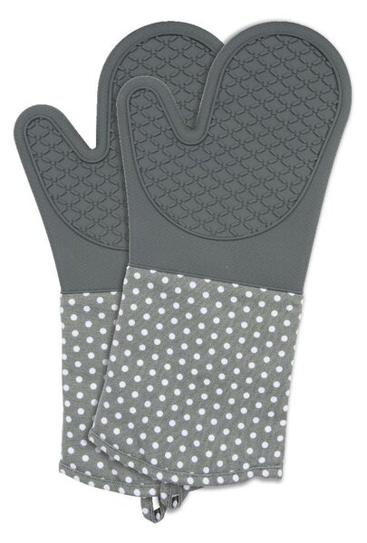 Set di 2 guanti da forno in silicone grigio Forno - Wenko