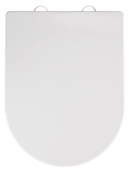 Sedile per wc bianco con chiusura facilitata , 47 x 35,5 cm Calla - Wenko