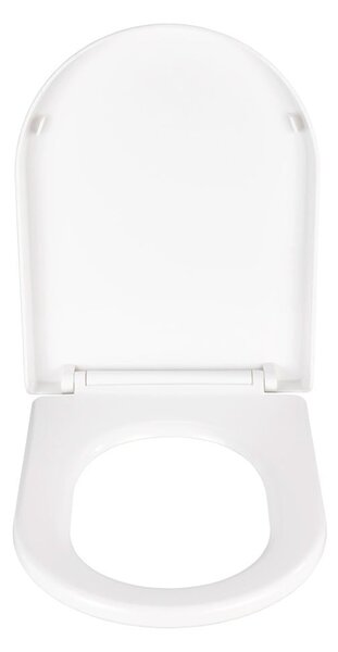 Sedile per wc bianco con chiusura facilitata , 47 x 35,5 cm Calla - Wenko