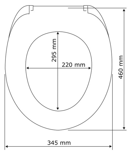 Sedile per wc bianco con chiusura facilitata , 47 x 35,5 cm Calla - Wenko
