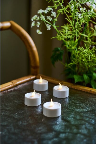 Candele a LED in set con alimentazione a batteria 4 pz (altezza totale 2 cm) Lone – Sirius